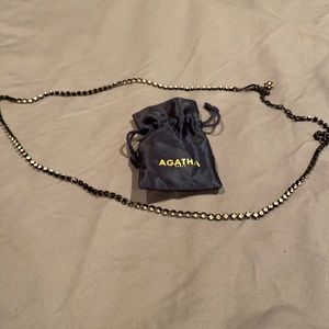 Black and White Rhinstone Chain